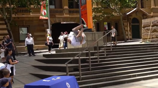 Museum_of_Sydney_-_Parkour_Performance_-_KongQuest_1.2.1